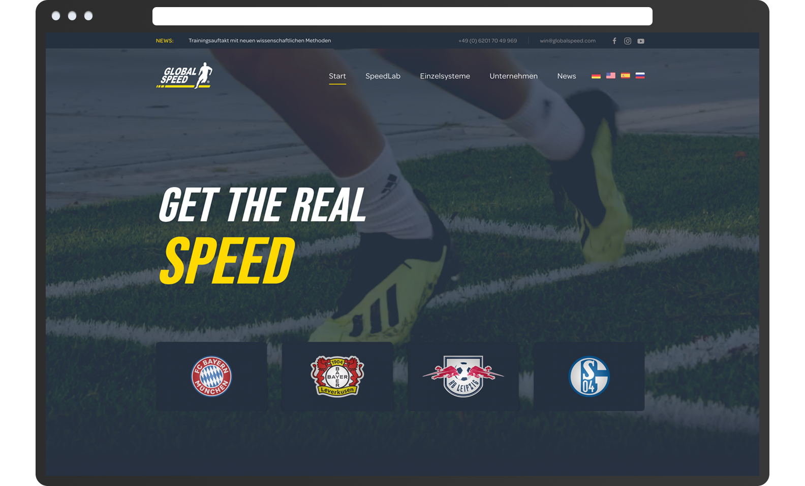 Website Globalspeed, get the real speed